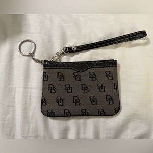 Dooney & Bourke Monogram Wristlet Pouch with Keyring